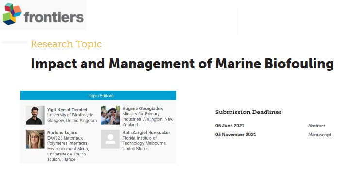 Special Issue: Impact and Management of Marine Biofouling