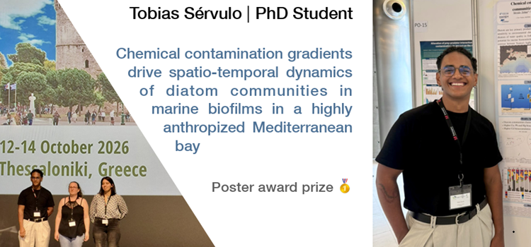 Tobias Sérvulo won the Best poster at 5th ecotoxicomic conference -Thessaloniki, Greece